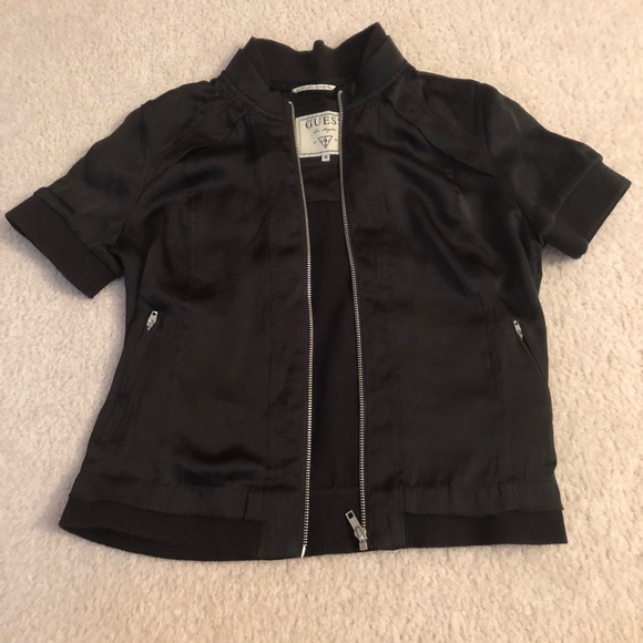 short sleeve black jacket